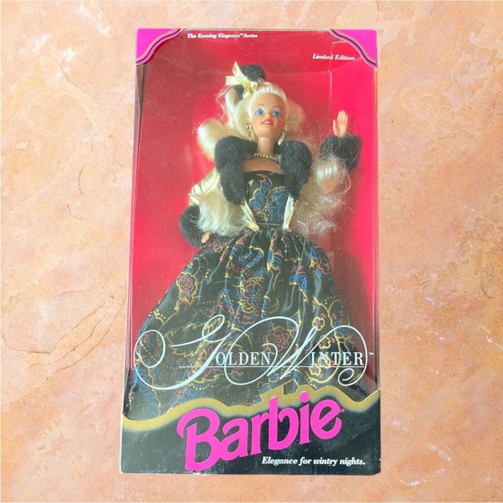 NIB Vintage Golden Winter Limited Edition 1993 Barbie